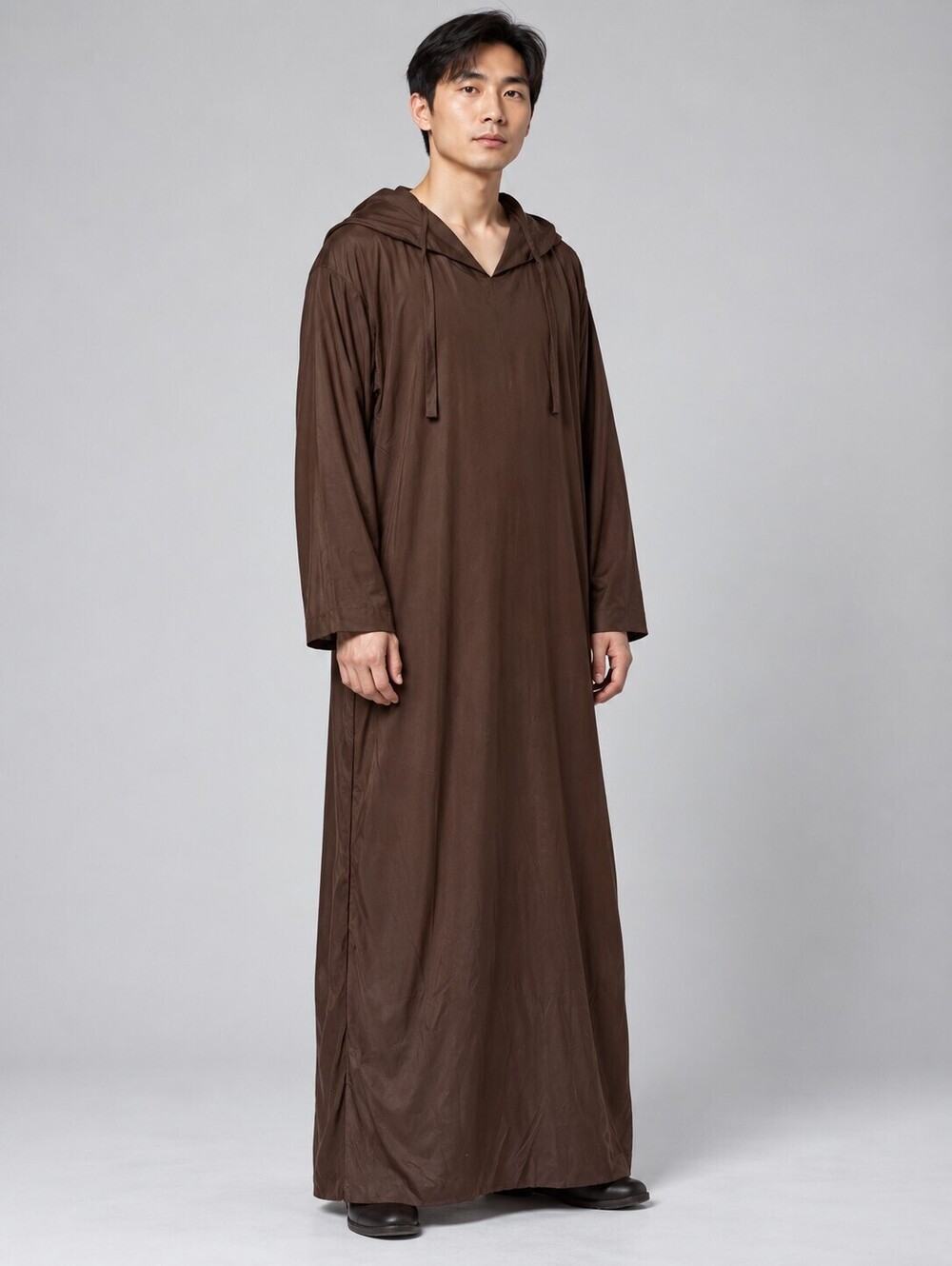 Brown Hooded Monk Costume Robe Men’s XL 40-42 Tags Attached